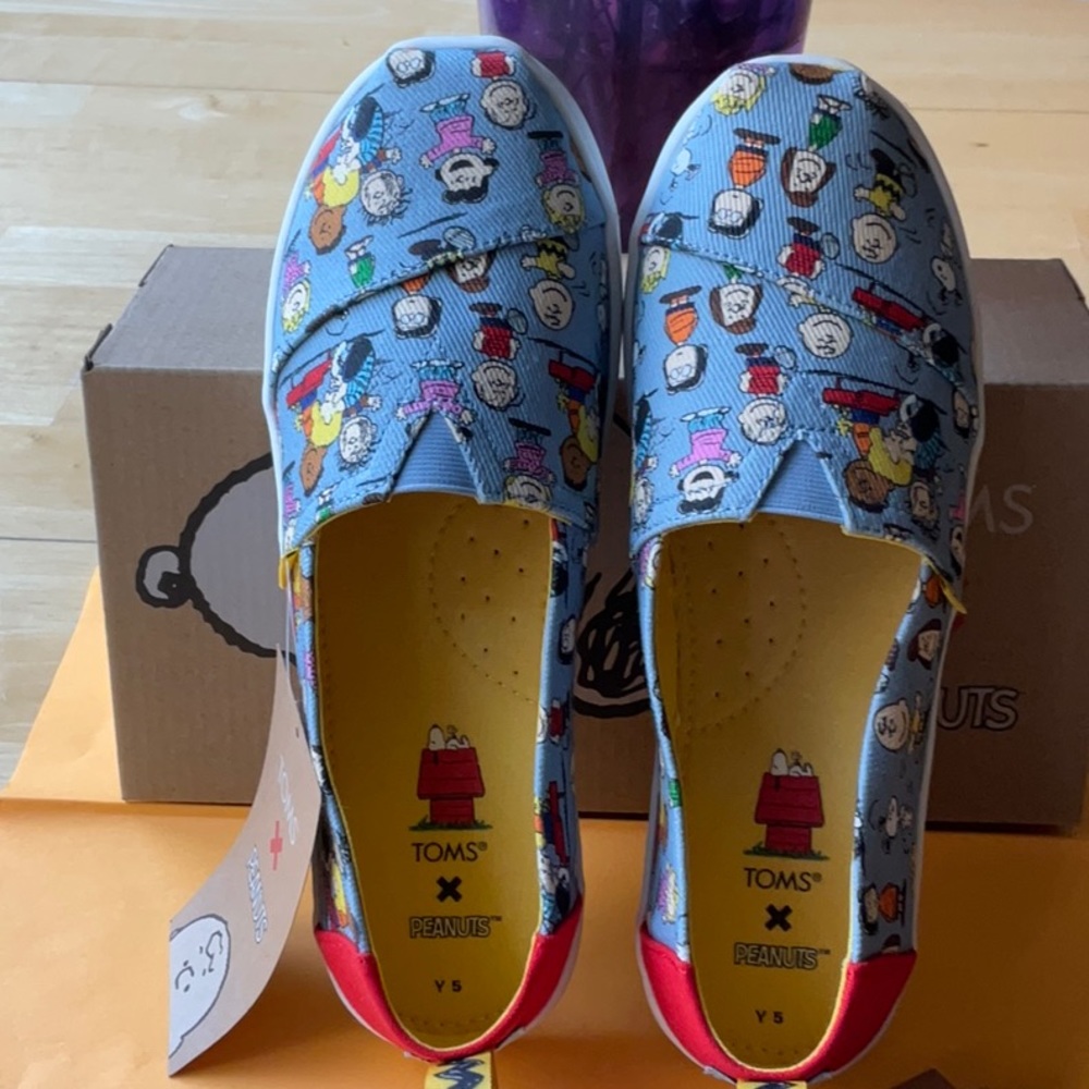 🐾 TOMS X PEANUTS ALPARGATA SHOE BUNDLE 🐾 NWT 🐾 - Picture 9 of 15